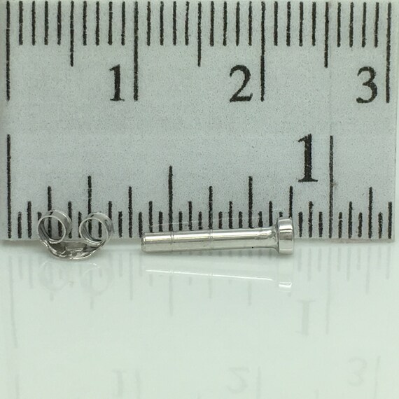 men/'s stud earrings gauge stud earrings 14 gauge earring 4203SW 14G silver cartilage earring 14G gauged stud earring