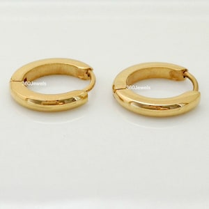 Mens solid gold earrings Clearance