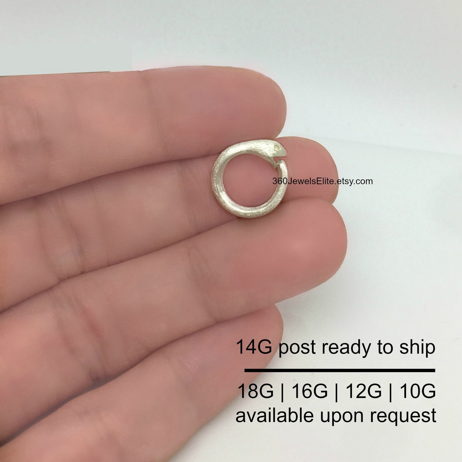 OUROBOROS SIGNET PIERCE GOLD – h'eres