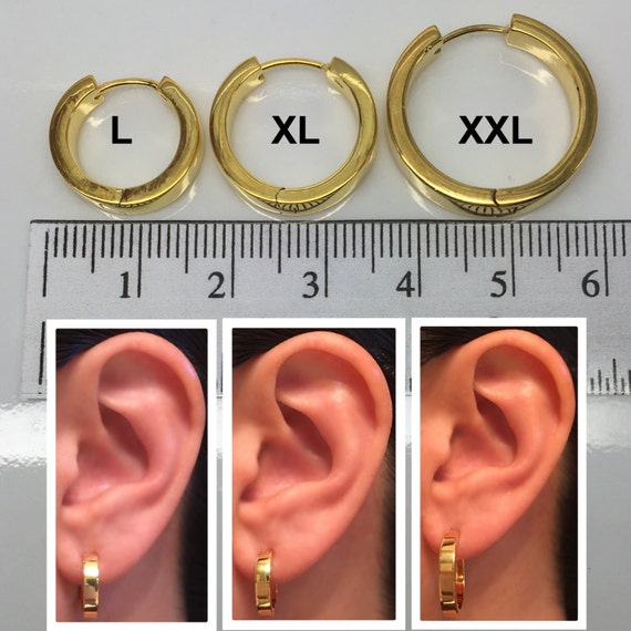 Postcode Piepen Pakistaans Mannen hoepel oorbellen elektrische gouden hoepel oorbellen - Etsy België