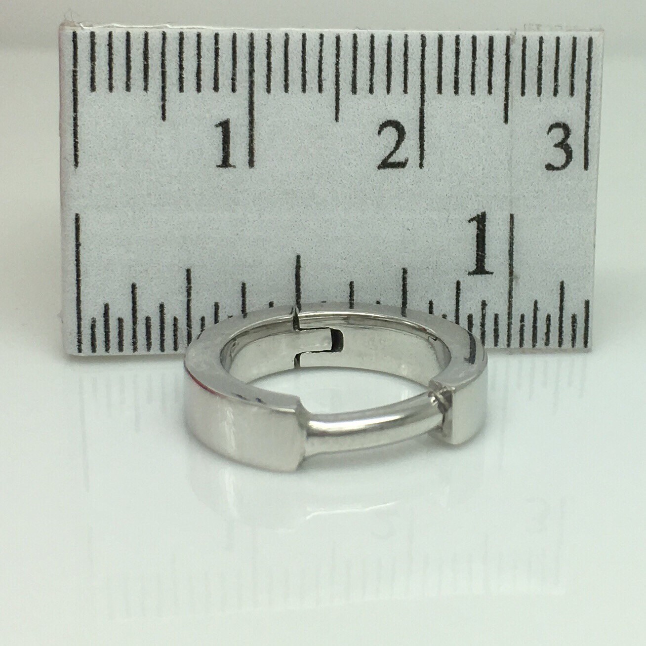 12 Gauge Silver Hoop Earrings 12G Men's Earrings Gauged Etsy