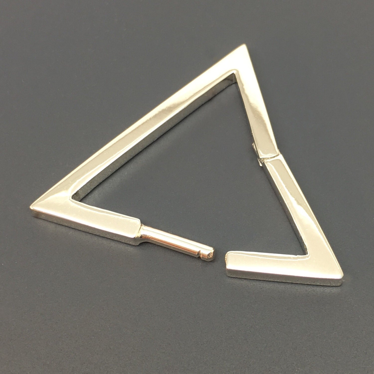 14 Gauge conch earring, cartilage earring, men's hoop earrings, triangle earrings, 14G earring, gauged earring, gauge piercing, E235SW 14G