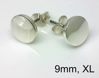 Men's stud earrings, artic sea foam stud earrings, men's earrings, fake plug earrings, fake gauge earrings, 420 9SN