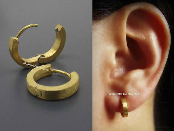 Hoop Earrings Multi Color Huggie Earrings Single Earring for Men