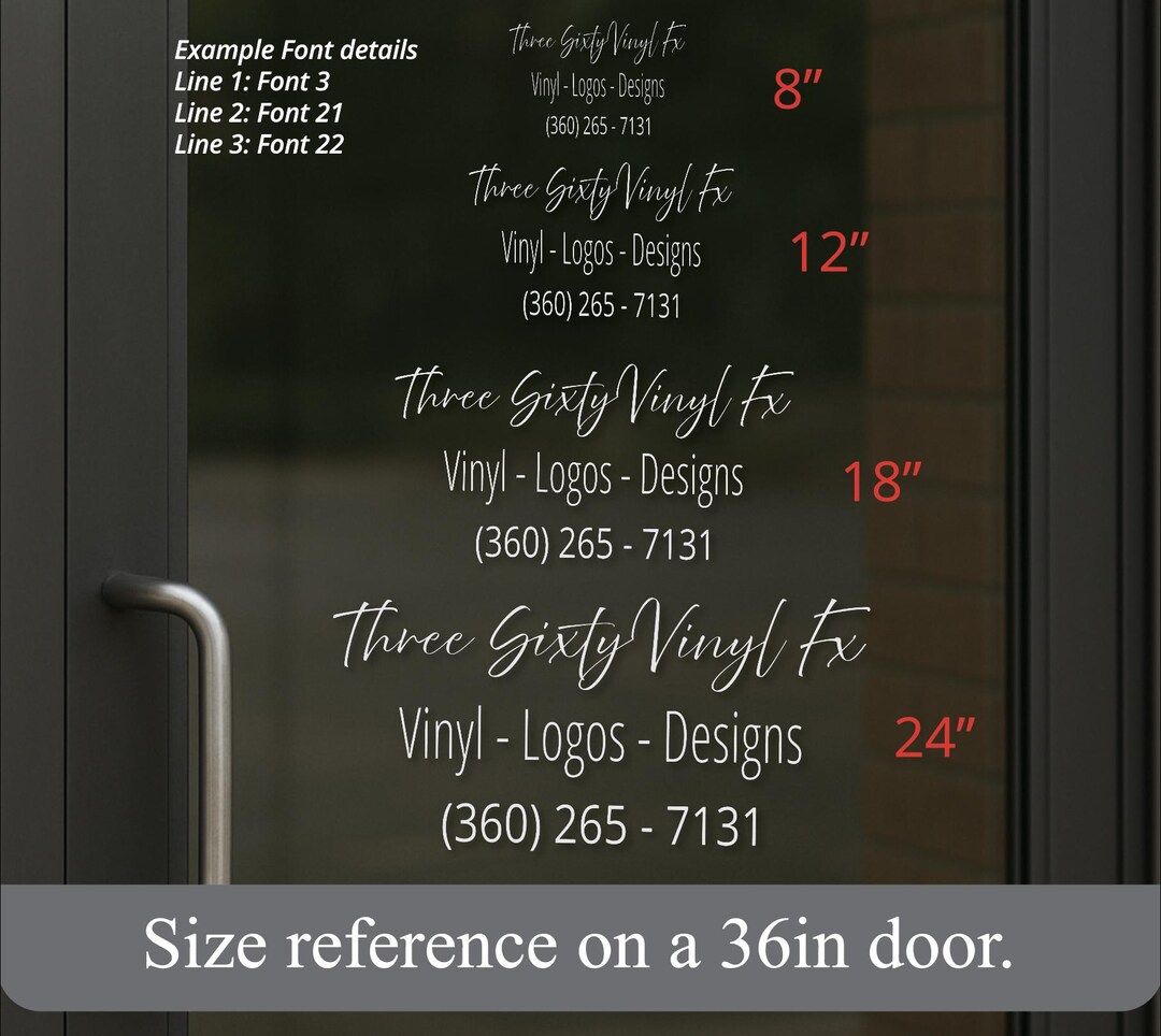 Custom Vinyl Business Sign Decal – Personalized Storefront / Boutique ...