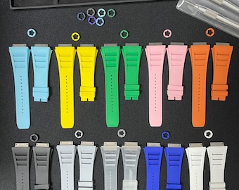 Wrist band for Rm10/29, Rm11/65, Rm30/35/55 in many colours fit for Richard Mille watch models