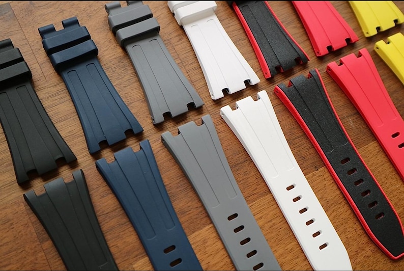 Rubber strap for Ap models. 42mm rubber strap for offshore Audemars Piguet offshore watch models. Ap offshore rubber strap image 2