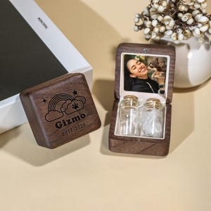 Personalized Pet Memorial Gifts With Pet Urnt,Pet Ashes Box,Pet Fur Keepsake Box,Dog Memorial,Cat Fur Memorial,Pet Loss Sympathy Gift