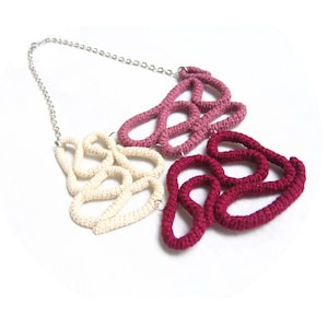 Crochet ooak necklace - A-maze