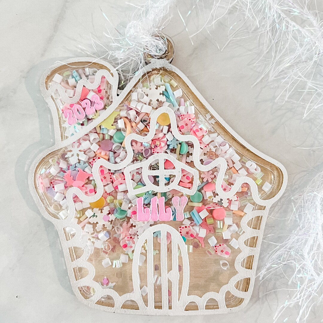 Personalized Christmas Ornament, Stocking Tag for Girls Babys First