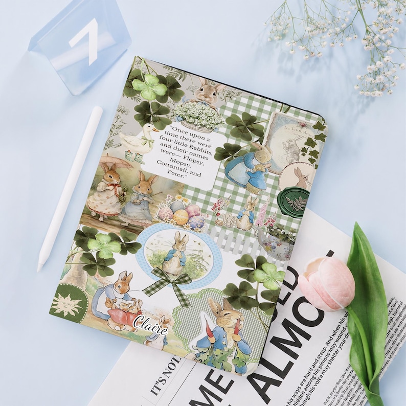 Peter Rabbit Collage Art Case With Sleep Function for iPad 2026, iPad ...