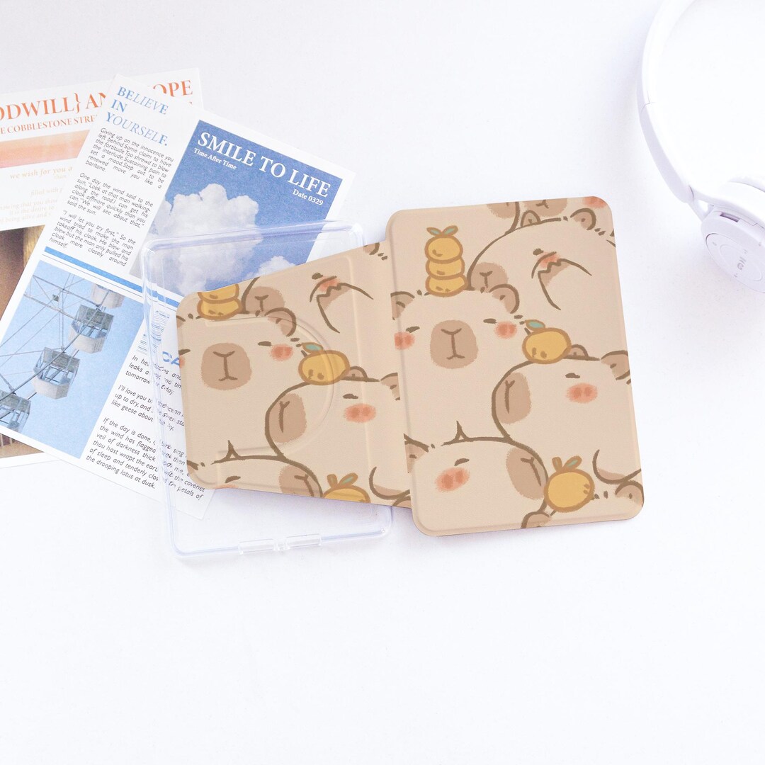 Cute Capybara Pattern 360-degree Rotation Kindle Case, Kindle 12/11/10 ...