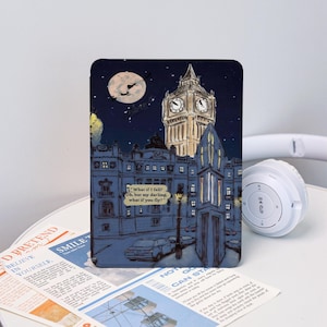 Moonlit Over City Case With Hand Strap for Kindle 2025, Kindle 12/11/10, Kindle Paperwhite 12/11/10, Kindle 6&#39;&#39;/6.8&#39;&#39;/7&quot; Case, Gift for Her