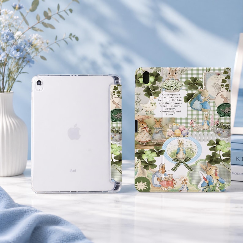 Peter Rabbit Collage Art Case With Sleep Function for iPad 2026, iPad ...