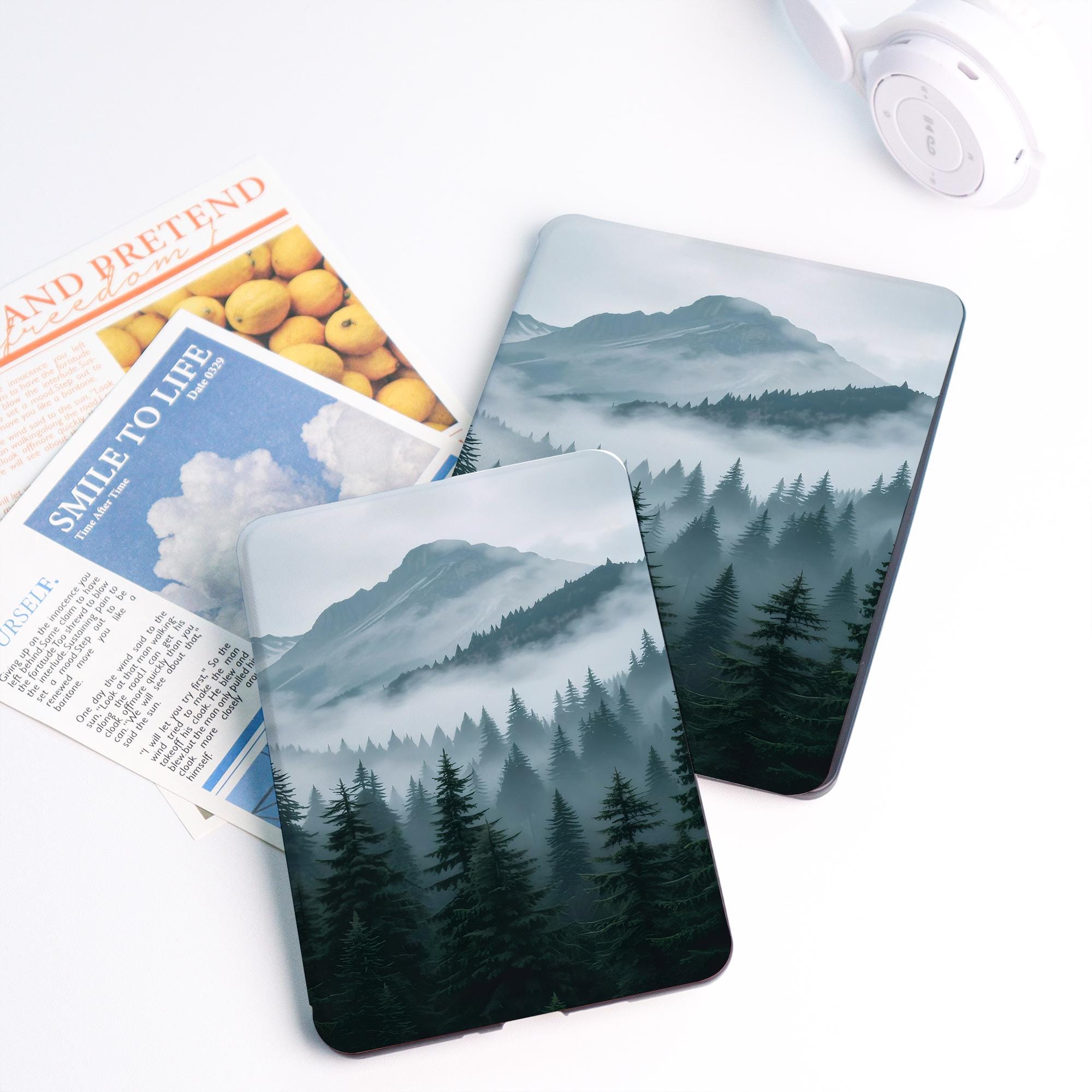 Misty Mountain Range Case With Hand Strap for Kindle 2025, Kindle 12/11 ...