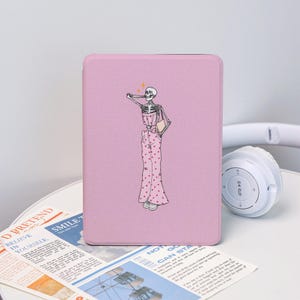 Fashion Skeleton Case With Hand Strap for Kindle 2025, Kindle 12/11/10, Kindle Paperwhite 12/11/10, Kindle 6&quot;/6.8&quot;/7&quot; Case, Gift for Her