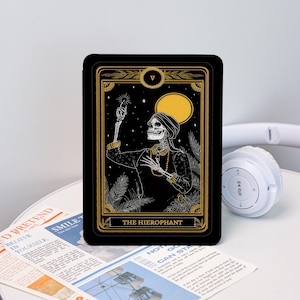 The Hierophant Tarot Case With Hand Strap for Kindle 2025, Kindle 12/11/10, Kindle Paperwhite 12/11, Kindle 6&#39;&#39;/6.8&#39;&#39;/7&#39;&#39; Case, Gift for Her