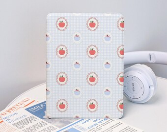Funda con diseño de manzana y correa para Kindle 2025, Kindle 12/11/10, Kindle Paperwhite 12/11/10, Kindle 6''/6.8''/7'', regalo para ella