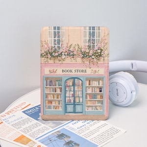 Bookstore Bloom Case With Hand Strap for Kindle 2025, Kindle 12/11/10, Kindle Paperwhite 12/11/10, Kindle 6&#39;&#39;/6.8&#39;&#39;/7&#39;&#39; Case, Gift for Her
