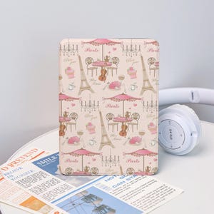 Parisian Romance Case With Hand Strap for Kindle 2025, Kindle 12/11/10, Kindle Paperwhite 12/11/10, Kindle 6&quot;/6.8&quot;/7&quot; Case, Gift for Her