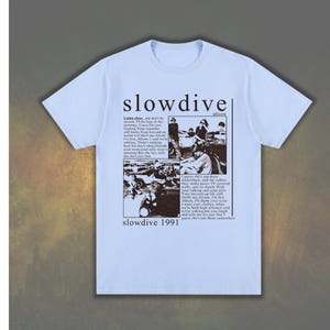 Slowdive Graphic T Shirt, Slowdive Band Merch,90s Musical Shirt, Rock Music Gift