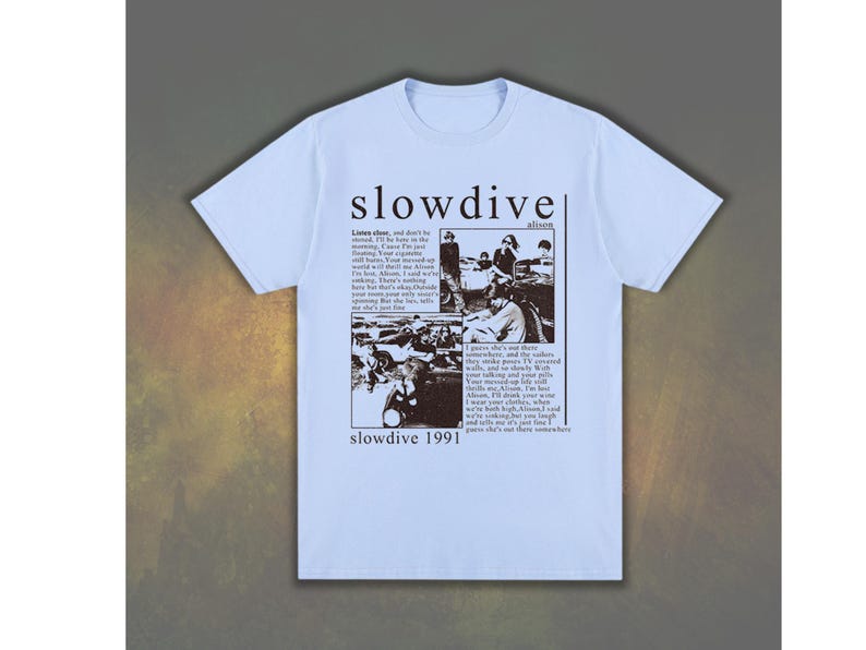 Slowdive Graphic T Shirt, Slowdive Band Merch,90s Musical Shirt, Rock Music Gift