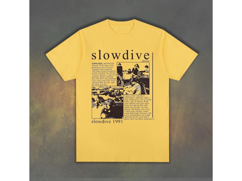 Slowdive Graphic T Shirt, Slowdive Band Merch,90s Musical Shirt, Rock Music Gift