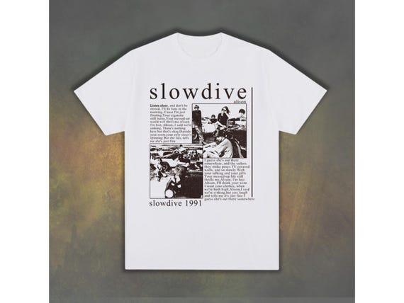 Slowdive Graphic T Shirt, Slowdive Band Merch,90s Musical Shirt, Rock Music Gift