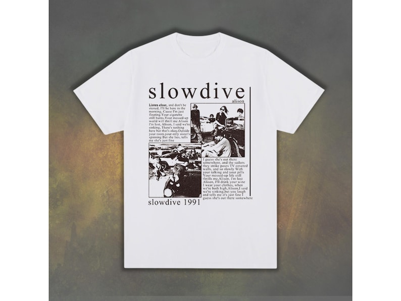 Slowdive Graphic T Shirt, Slowdive Band Merch,90s Musical Shirt, Rock Music Gift