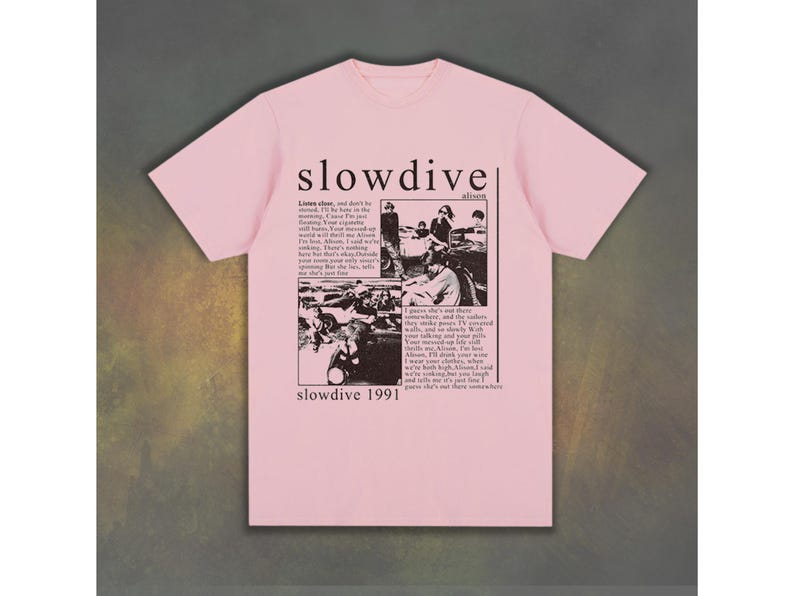 Slowdive Graphic T Shirt, Slowdive Band Merch,90s Musical Shirt, Rock Music Gift