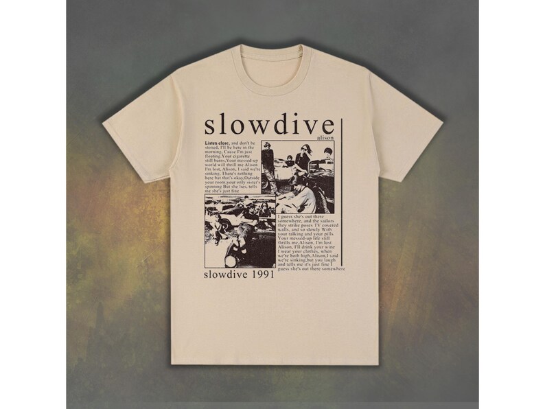 Slowdive Graphic T Shirt, Slowdive Band Merch,90s Musical Shirt, Rock Music Gift