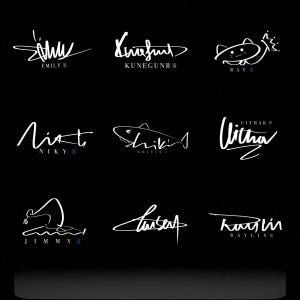 Nombre escrito a mano personalizado, arte de nombre escrito a mano digital, firma personalizada, nombre caligráfico personal para logotipo, diseño de logotipo con nombre personalizado