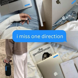I Miss One Direction Aufkleber - Wasserfester Vinyl-Aufkleber für Laptop, Journal, Telefonhülle, Autoaufkleber | 1D Nostalgie Merch für Fans