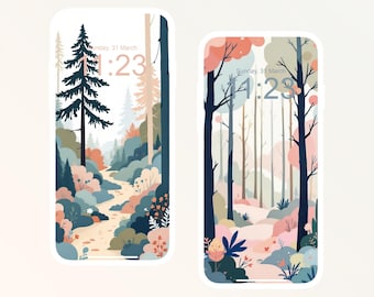Mobile Wallpapers, Aesthetic Forest, Aesthetic Wallpapers, Minimalistic Wallpapers, iPhone Wallpapers, Android Wallpapers
