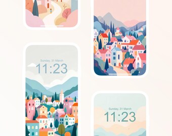 Mobile Wallpapers, Aesthetic Town, Aesthetic Wallpapers, Minimalistic Wallpapers, iPhone Wallpapers, Android Wallpapers