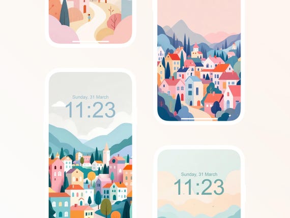 Mobile Wallpapers, Aesthetic Town, Aesthetic Wallpapers, Minimalistic Wallpapers, iPhone Wallpapers, Android Wallpapers