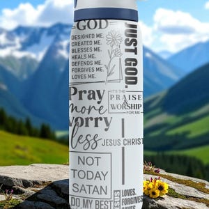 Christian Engraved Owala Tumbler – 16oz 24oz 32oz 40oz Bible Verse FreeSip Cup – Faith Gift for Her or Him image 6