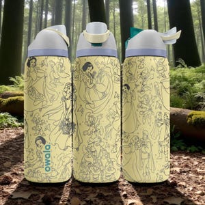 Snow White Owala Bottle – Engraved Princess Fairytale Water Bottle – Cute Gift for Disney Fans and Kids – 16oz 24oz 32oz 40oz