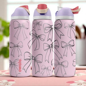 新品 owala 24 oz 水筒 ストロー付き ピンクリボン Owala water bottle