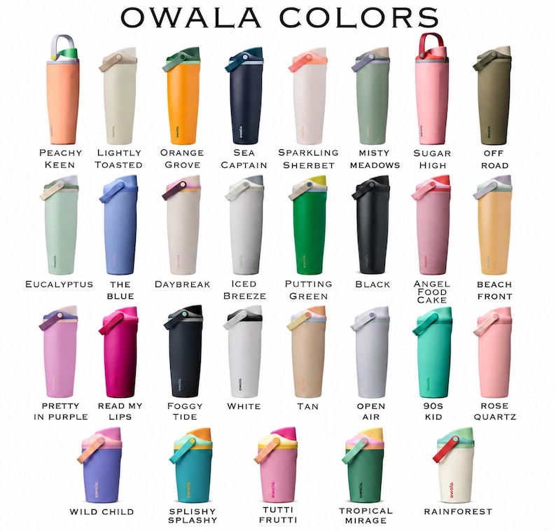 Fox Forest Owala Bottle – 16oz 24oz 32oz 40oz Engraved Cute Animal Cup – Woodland Themed Gift – Kids Wildlife Adventure Drinkware image 3