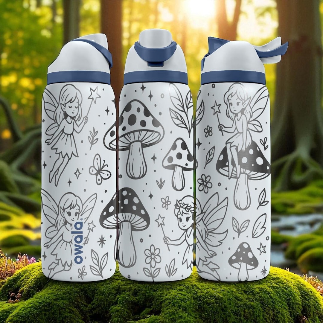 Owala Fairy Tumbler – 16oz 24oz 32oz 40oz – Enchanted Forest Cup