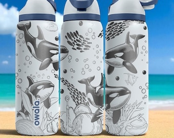 Hawai'i Owala Custom Engraved 32oz & 40oz Water Bottle - Hand