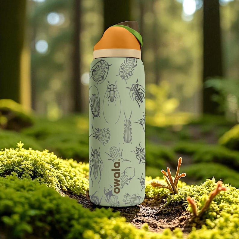 Bug Pattern Owala Bottle – 16oz 24oz 32oz 40oz Engraved Insect Design ...