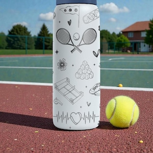 Tennis Engraved Owala Bottle – Tennis Player Gift – Coach Gift Stainless Steel Water Bottle 16oz 24oz 32oz 40oz ⸻ image 9