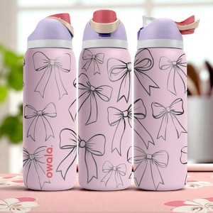 Owala Bow Blue Water Bottle - Etsy Hong Kong