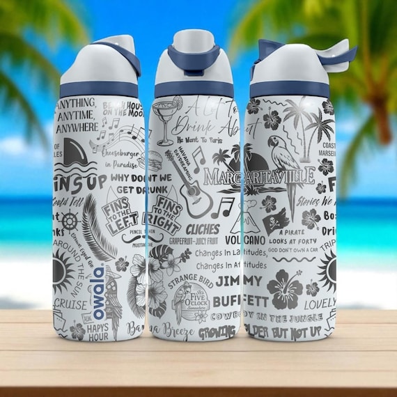 Margaritaville Owala Bottle – 16oz 24oz 32oz 40oz Engraved