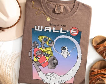 Retro Disney Pixar Wall-E Shirt, Disney Character Shirt, Wall-E Triangles And Eve, Disneyworld Shirt, Disneyland Shirt, Disney Family Shirt