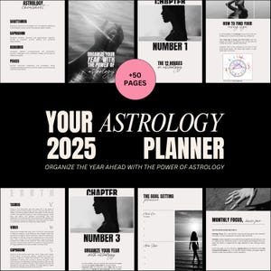 Astrology Planner & Workbook | Lunar New Year | Astrological Year Planner | Astrology Planner | Astrology Cheasheet | Astrology