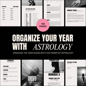 Año Nuevo Lunar / Astrología de Año Nuevo / Planificador Anual de Astrología / Hoja de Trucos de Astrología / Diario de Astrología / Planificador de Brujas / Zodíaco