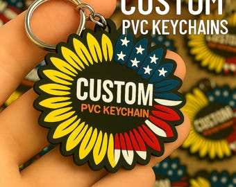 Portachiavi in gomma bifacciale personalizzato / Portachiavi con logo 3D in PVC personalizzato per marketing, matrimoni, regali aziendali / Prezzi all'ingrosso per grandi quantitativi